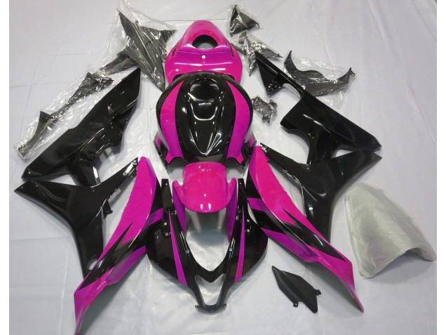 2007-2008 Diseño Rosa & Negro OEM CBR600RR Carenado