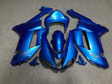 2007-2008 Logotipos En Azul Brillante & Cromados ZX6R Carenado
