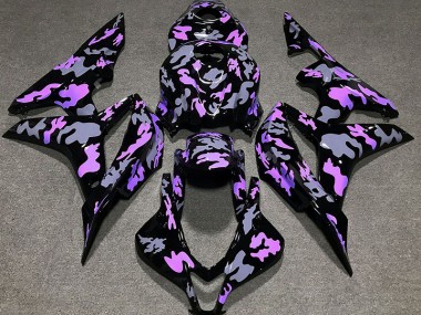 2007-2008 Morado & Gris Camuflaje CBR600RR Carenado