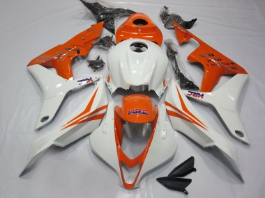 2007-2008 Naranja & Blanco HRC CBR600RR Carenado
