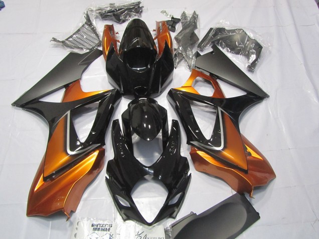 2007-2008 Naranja & Negro GSXR 1000 Carenado