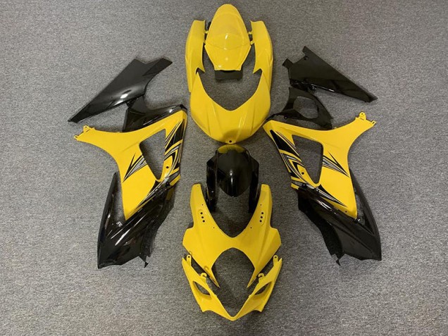 2007-2008 Negro & Amarillo GSXR 1000 Carenado