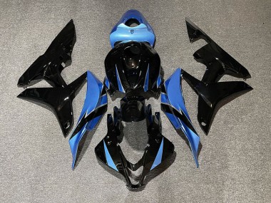 2007-2008 Negro Brillante & Azul Claro CBR600RR Carenado