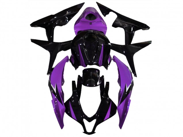 2007-2008 Negro Brillante & Morado CBR600RR Carenado