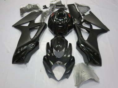 2007-2008 Negro Mate Brillo GSXR 1000 Carenado