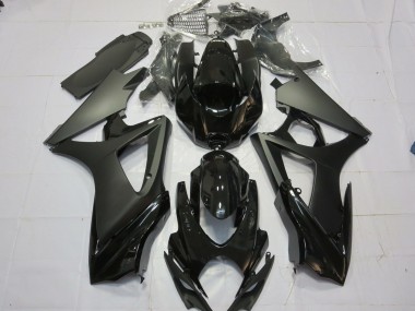 2007-2008 Negro Mate Negro Brillante GSXR 1000 Carenado