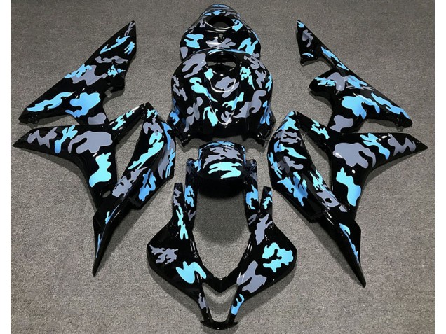 2007-2008 Personalizado Camuflaje Azul CBR600RR Carenado