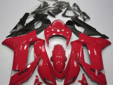 2007-2008 Rojo Brillante ZX6R Carenado