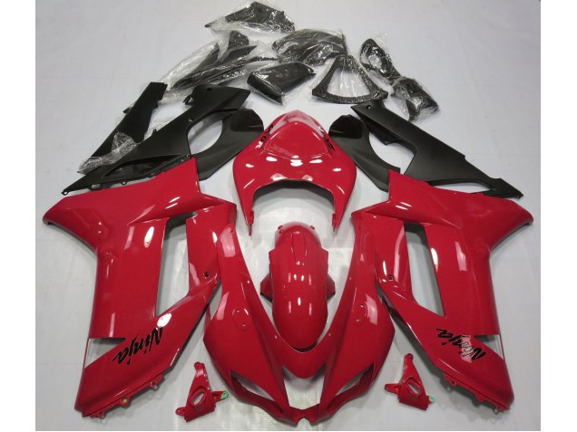 2007-2008 Rojo Brillante ZX6R Carenado