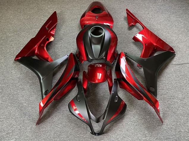 2007-2008 Rojo Granate CBR600RR Carenado