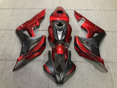 2007-2008 Rojo Intenso & Negro Mate CBR600RR Carenado
