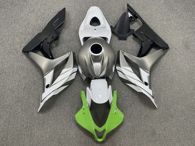 2007-2008 Verde Blanco & Gris CBR600RR Carenado
