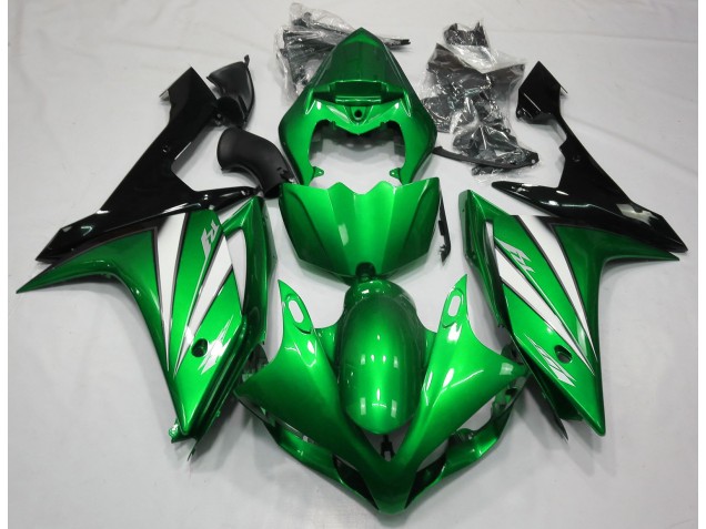 2007-2008 Verde Blanco & Negro R1 Carenado