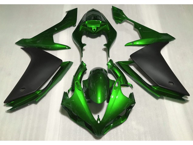 2007-2008 Verde Brillante & Negro R1 Carenado