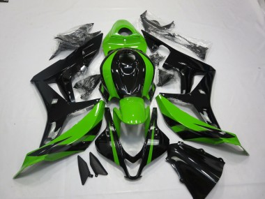 2007-2008 Verde & Negro Vibrantes CBR600RR Carenado