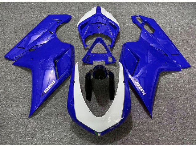 2007-2014 Azul Brillante Sp Ducati 848 1098 1198 Carenado