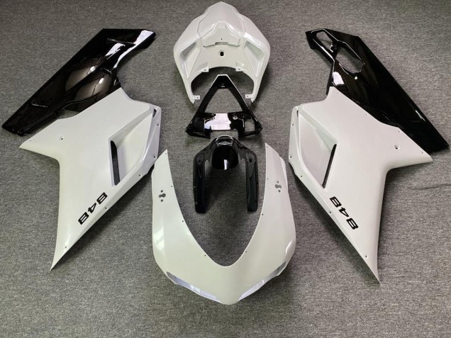 2007-2014 Blanco Perla & Negro Ducati 848 1098 1198 Carenado