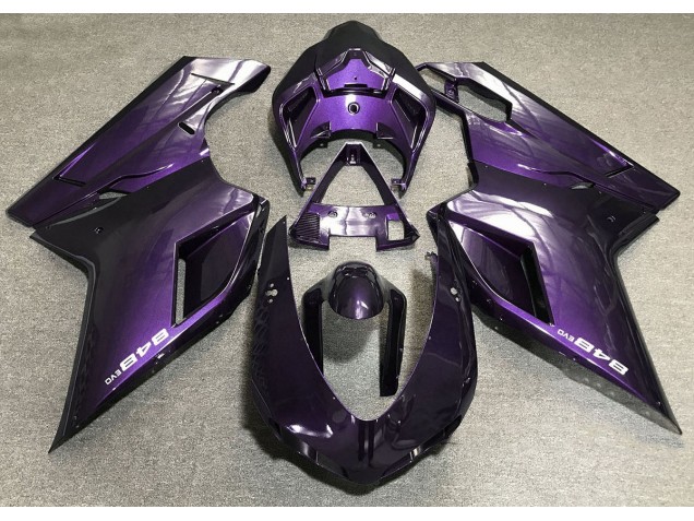 2007-2014 Morado Oscuro Ducati 848 1098 1198 Carenado