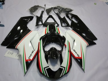 2007-2014 Negro Tricolor Ducati 848 1098 1198 Carenado