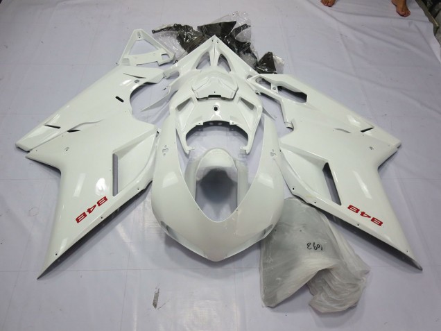 2007-2014 Perla Blanca Ducati 848 1098 1198 Carenado