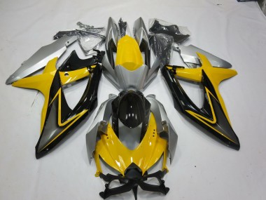 2008-2010 Amarillo Negro GSXR 600-750 Carenado