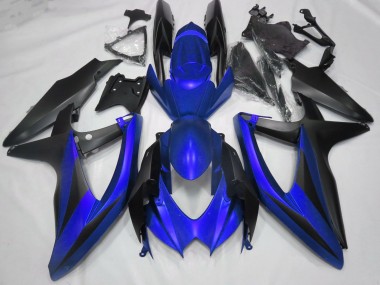 2008-2010 Azul Mate Sin R GSXR 600-750 Carenado