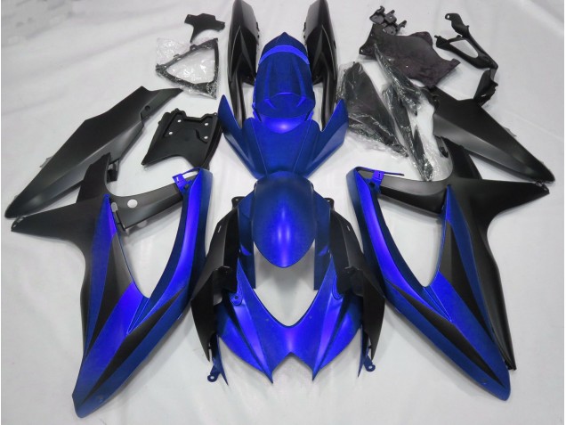 2008-2010 Azul Mate Sin R GSXR 600-750 Carenado
