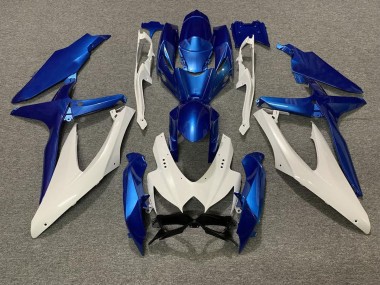 2008-2010 Azul Perla & Blanco GSXR 600-750 Carenado