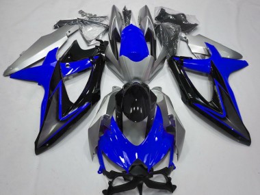 2008-2010 Azul & Plata GSXR 600-750 Carenado