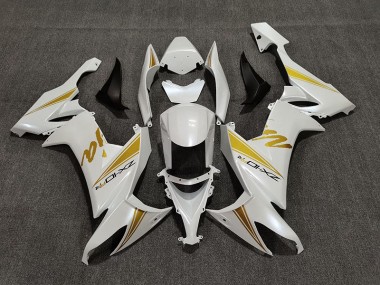 2008-2010 Blanco Perla & Oro ZX10R Carenado