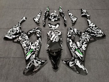2008-2010 Camuflaje & Logotipo Verde ZX10R Carenado