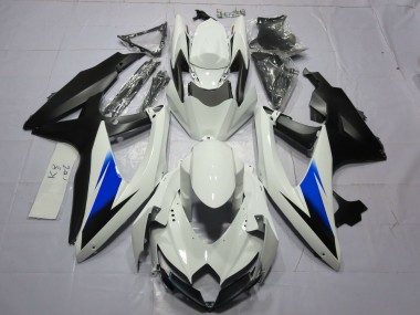 2008-2010 En Blanco & Negro GSXR 600-750 Carenado