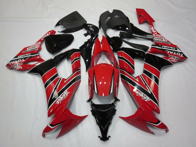2008-2010 Negro Rojo ZX10R Carenado