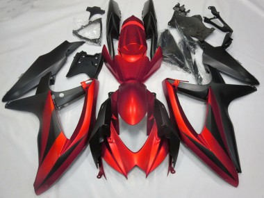 2008-2010 Rojo Mate Sin R GSXR 600-750 Carenado