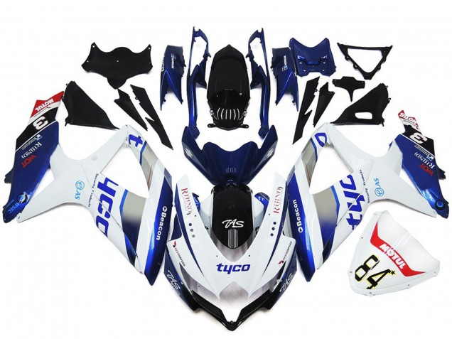 2008-2010 Tyco Estilo Personalizado Brillante GSXR 600-750 Carenado