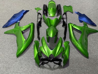 2008-2010 Verde & Azul GSXR 600-750 Carenado