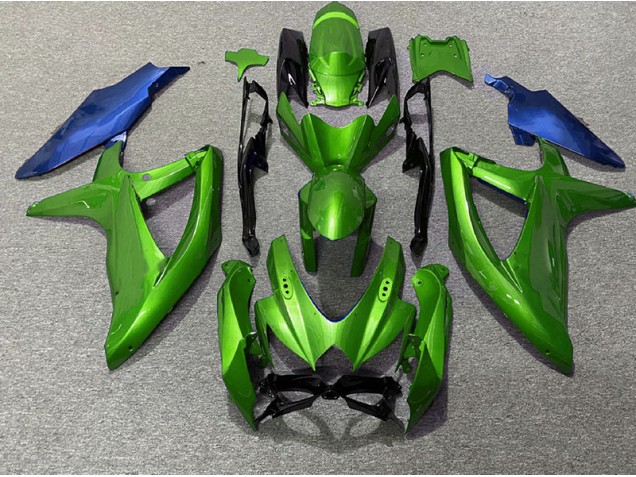 2008-2010 Verde & Azul GSXR 600-750 Carenado