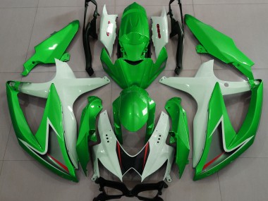 2008-2010 Verde Brillante & Blanco GSXR 600-750 Carenado