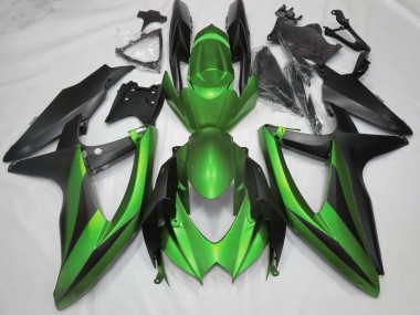 2008-2010 Verde Mate Sin R GSXR 600-750 Carenado