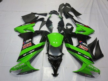 2008-2010 Verde & Negro ZX10R Carenado