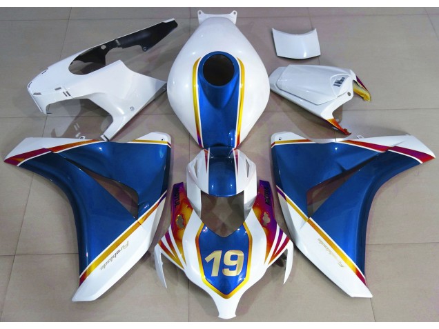 2008-2011 Azul Brillante & Blanco CBR1000RR Carenado