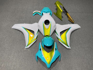 2008-2011 Azul Claro & Dorado CBR1000RR Carenado