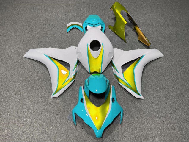 2008-2011 Azul Claro & Dorado CBR1000RR Carenado