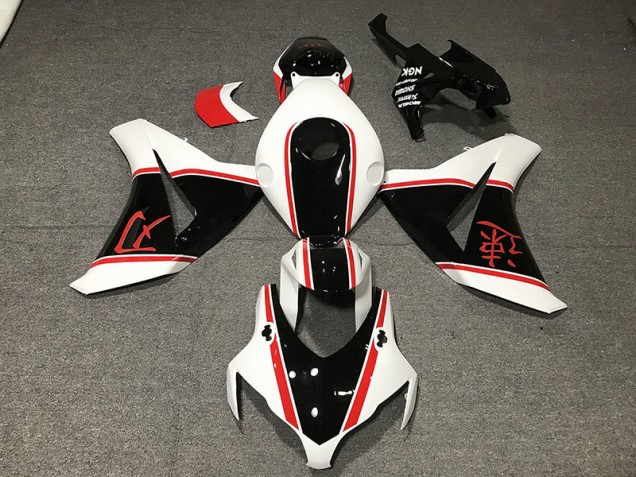 2008-2011 Blanco Brillante Rojo & Negro CBR1000RR Carenado