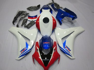2008-2011 Blanco Rojo & Azul CBR1000RR Carenado