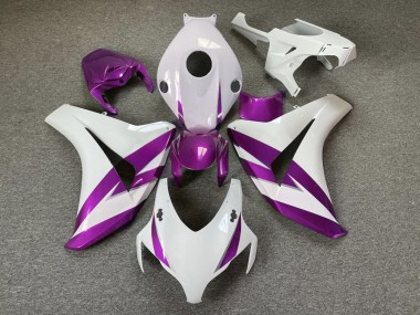 2008-2011 Borde Blanco Brillante & Morado CBR1000RR Carenado