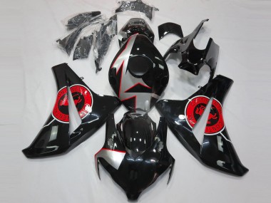 2008-2011 Negro Brillante & Rojo CBR1000RR Carenado