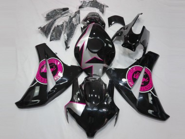2008-2011 Negro Brillante & Rosa CBR1000RR Carenado