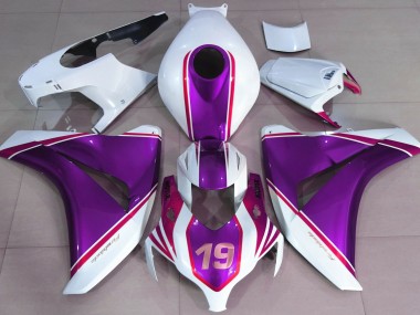 2008-2011 Púrpura Brillante & Blanco CBR1000RR Carenado