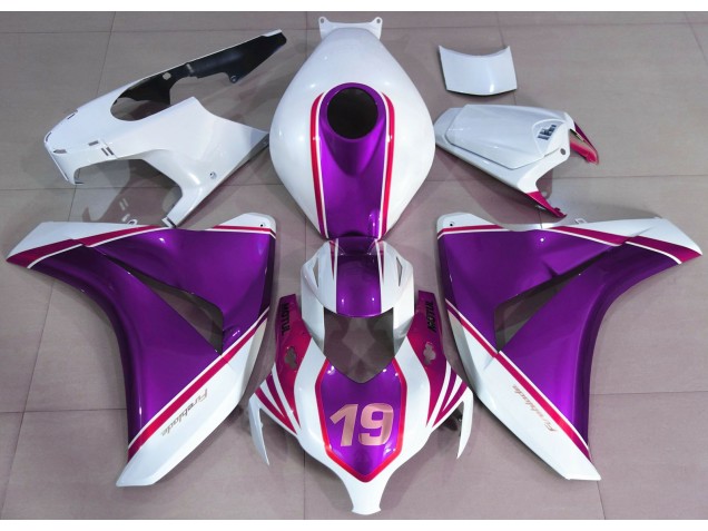 2008-2011 Púrpura Brillante & Blanco CBR1000RR Carenado